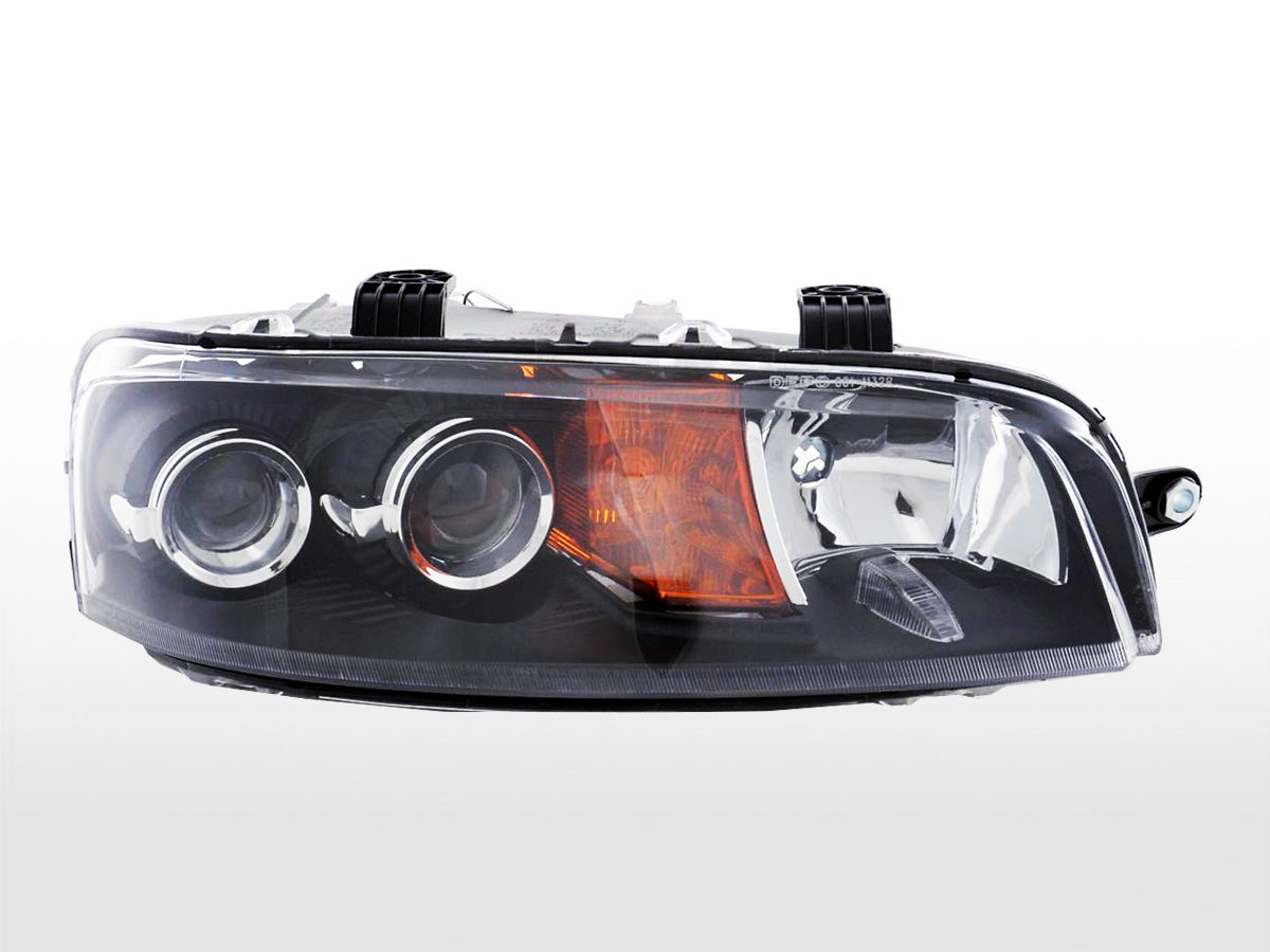 Scheinwerfer Set Daylight LED TFL-Optik Alfa Romeo 156 Typ 932 98-02 schwarz Scheinwerfer Set Daylight LED TFL-Optik Alfa Romeo 156 Typ 932 98-02 schwarz